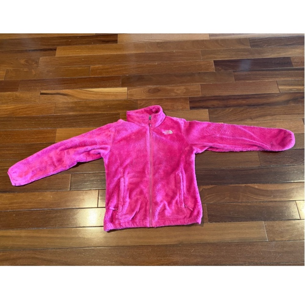North face girls L pink jacket